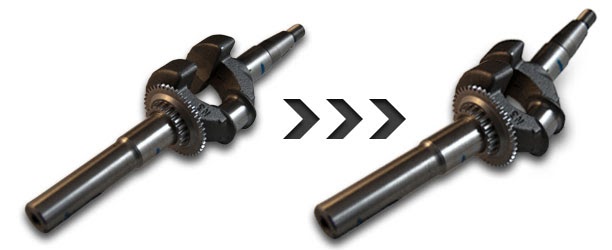 How to tell if lawn mower crankshaft is bent?