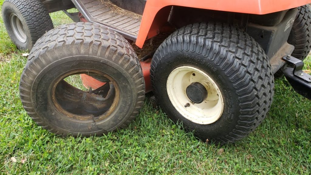how to change lawn mower tire 